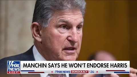 Ex-Democrat Joe Manchin Refuses To Endorse Kamala Harris In Filibuster Row