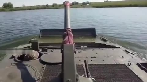 Fish Jumps into the Hatch of Ukrainian BMP