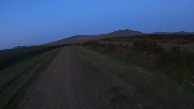 Evening hiking. Speedlapse GoPro