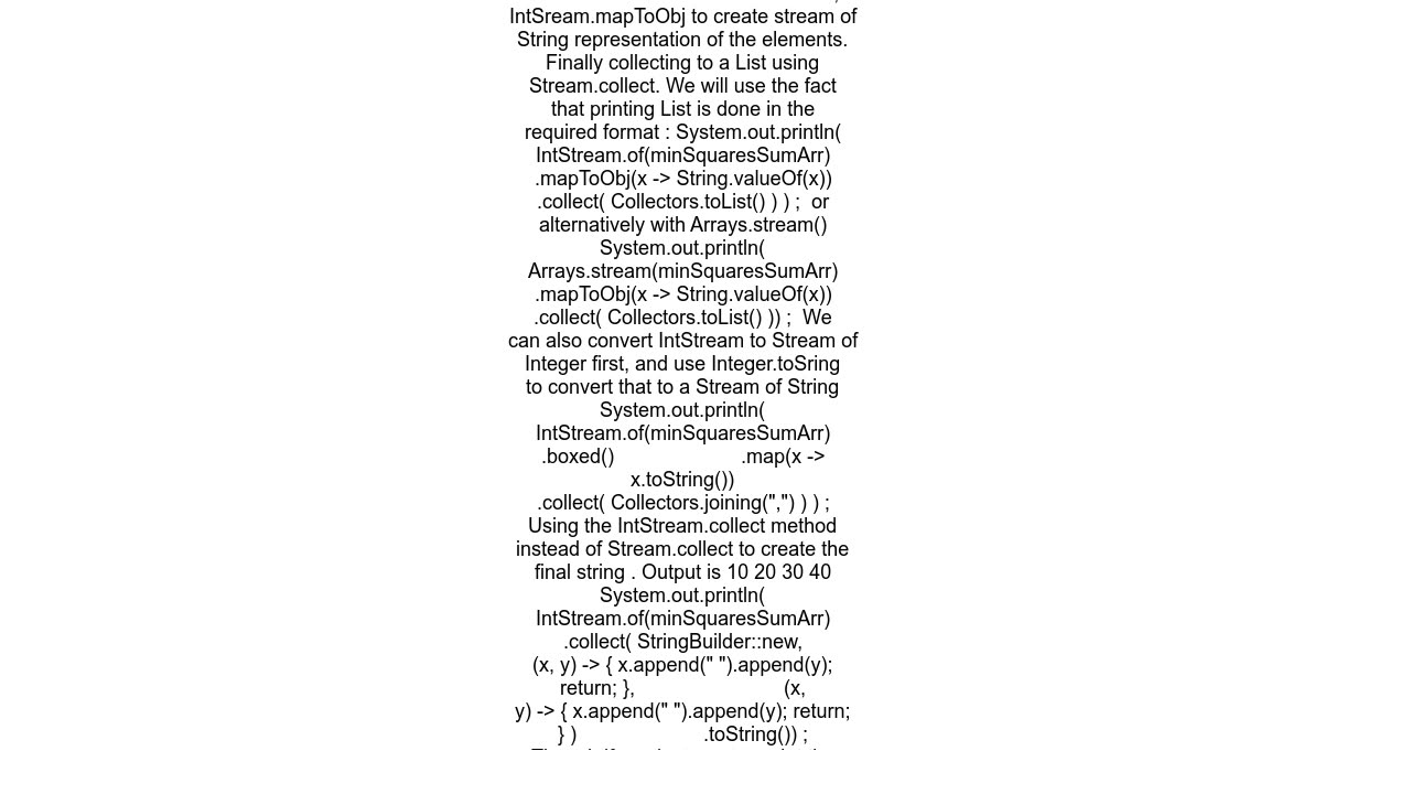 How to print individual elements of an &quot;int[]&quot; using a Stream in Java