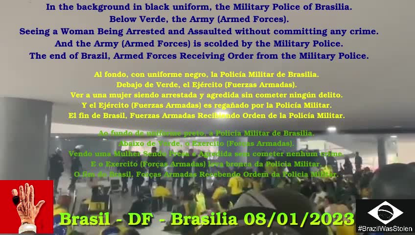 Policia Militar do DF Agride mulher e Exercito Obedece a PM.