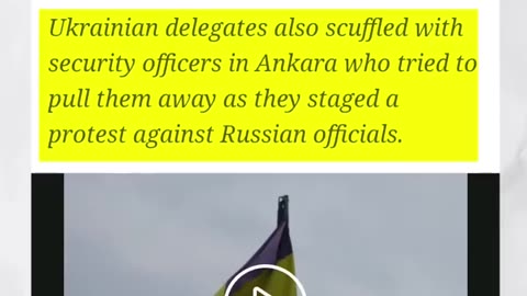 Viral video of Ukraine and Russian Officials Fighting in Turkey'