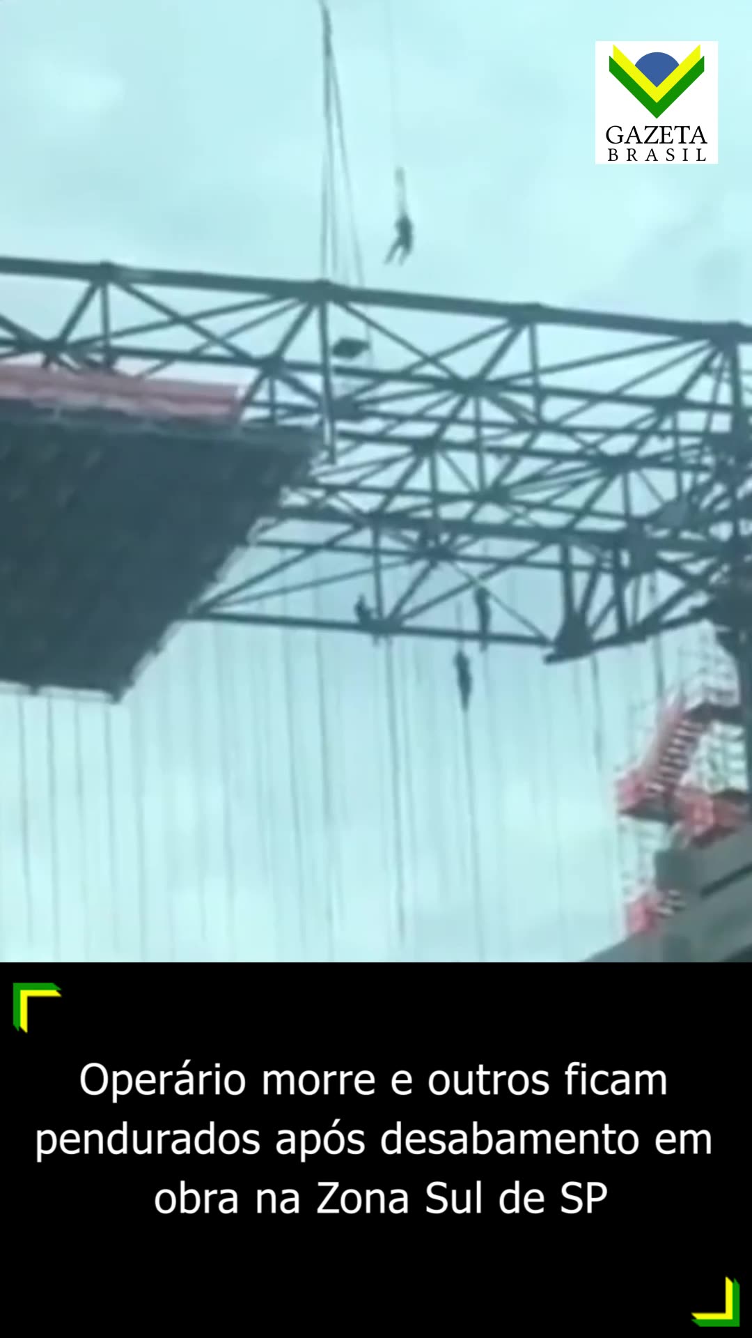 Operário morre e oito ficam pendurados após desabamento de andaime em obra de São Paulo