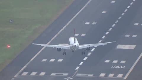 DANGEROUS landings with STRONG CROSSWINDS in Madeira