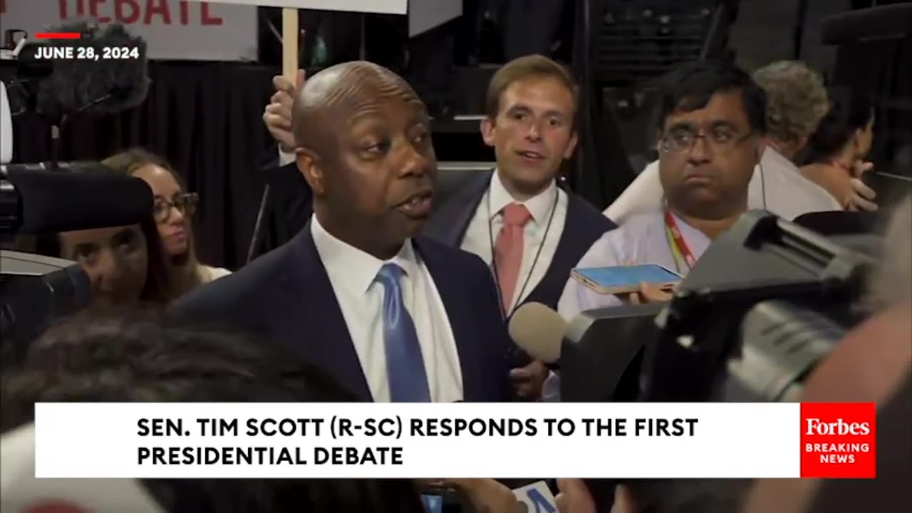 Tim Scott Responds To Trump Call Out During The Debate- Its Always Good To Hear Your Name Called