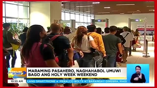 Maraming pasahero, naghahabol umuwi bagoang Holy Week