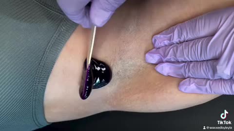 Armpit Waxing with Sexy Smooth Purple Seduction Hard Wax | Leyla