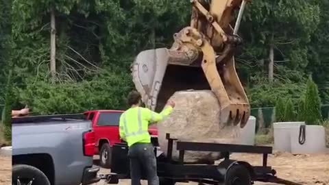 Say excavator, I said you can't do it. You have to take it, okay?