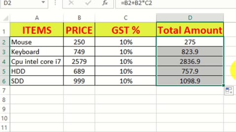 How to Find GST in excel || Excel me GST kaise nikale