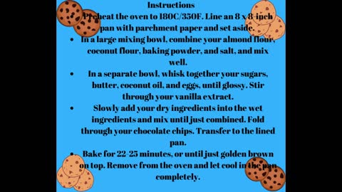 Keto Cookie Bars