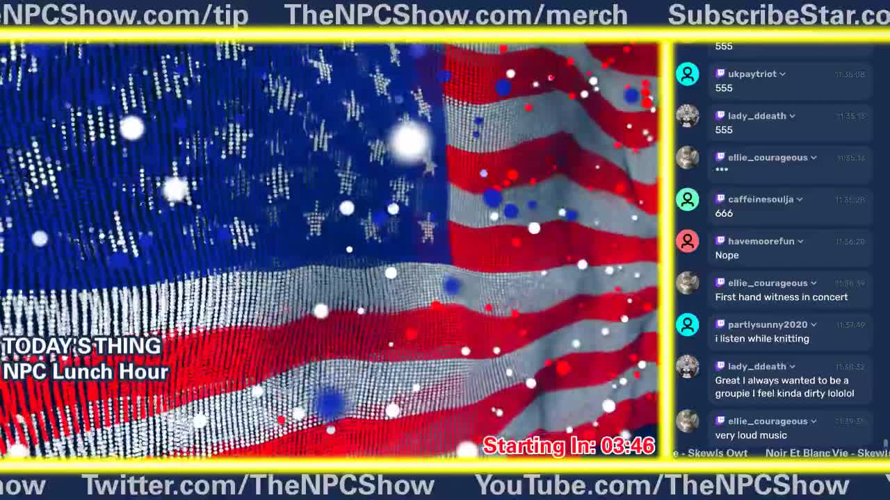 🔴LIVE: NPC Lunch Hour 🟠⚪🟣 The NPC Show