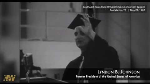 LYNDON B JOHNSON 1962 He Who Controls The Weather Controls The world