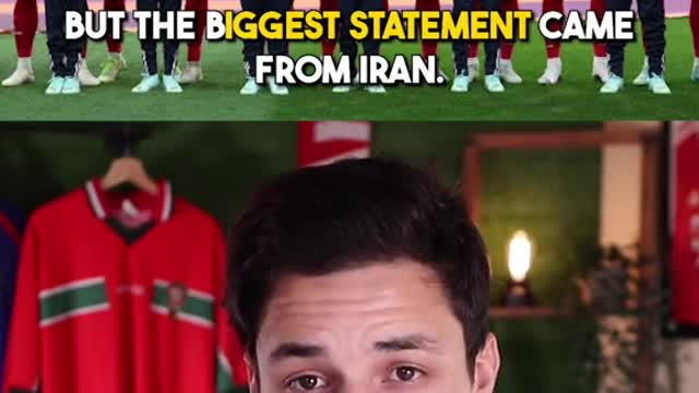 World Cup list while Iran made a statement during the national anthem.