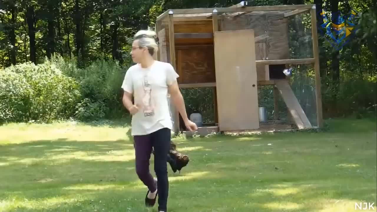 Funny animal attack. 99% try very hard to not laugh.