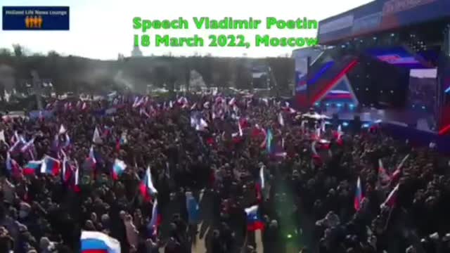 Putin speech (subtitled) March 18th 2022 , Moscow.