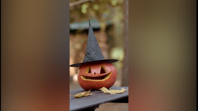 Placing a Witch Hat Over a Jack O' Lantern | Amazing Video