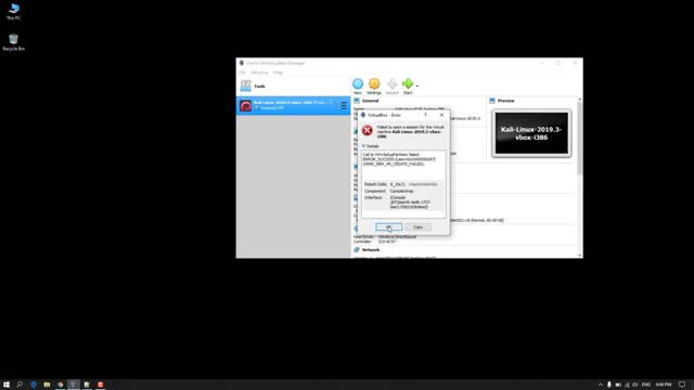 Fix Failed to Open a Session for the Virtual Machine Call to WHvSetupPartition failed: ERROR_SUCCESS