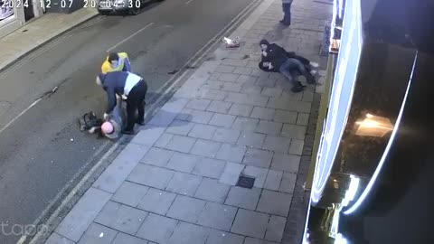 Dublin Irishwoman being robbed by a foreigner early gets her head crushed by