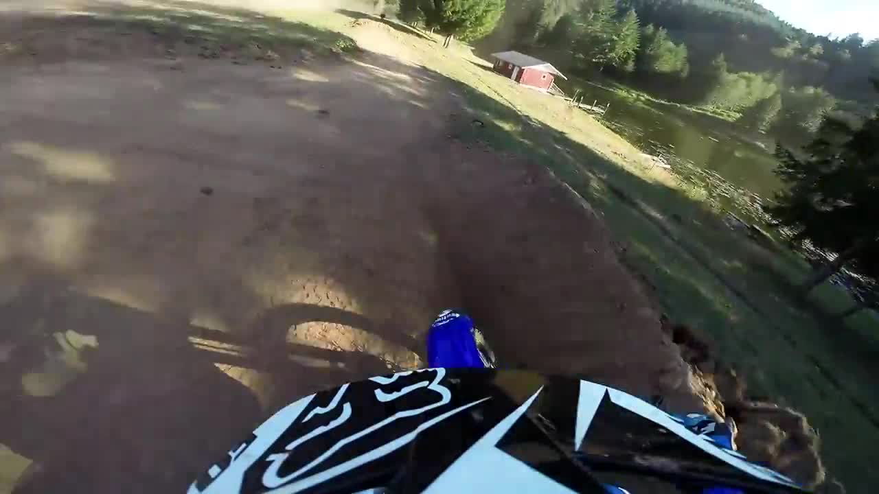 Guy Crashes Into A Cow While Riding Dirt Bike