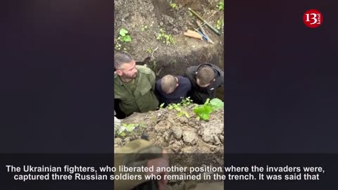 Don't be afraid, we won't kill you - Ukrainian fighters captured 3 Russian soldiers in trench