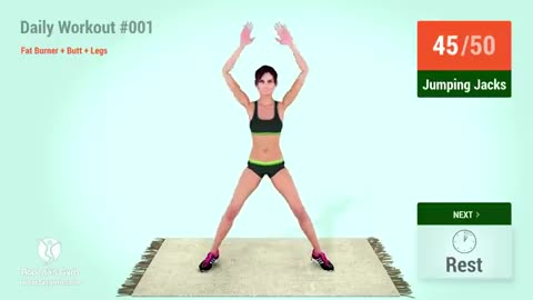 DAILY WORKOUT #1 TO DO AT HOME FOR HEALTHY LIFE