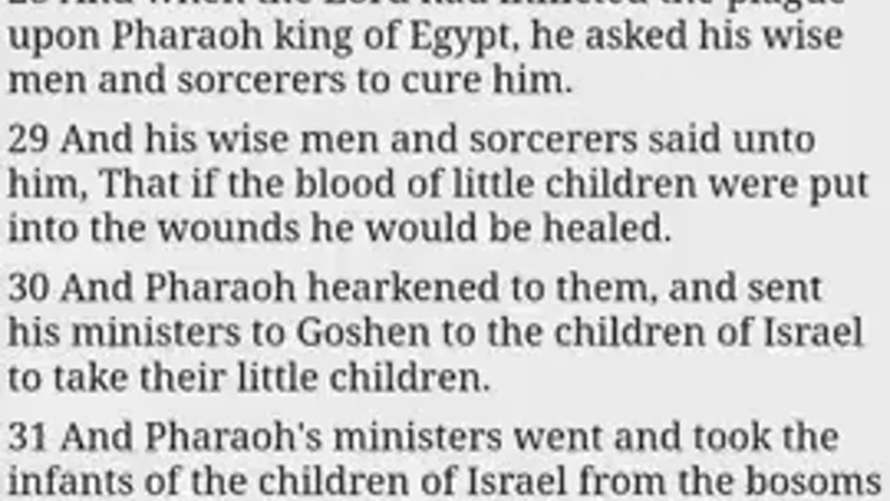 APPARENTLY THE PHARAOH'S OF EGYPT USED ADRENOCHROME AND SATANIC RITUAL ABUS