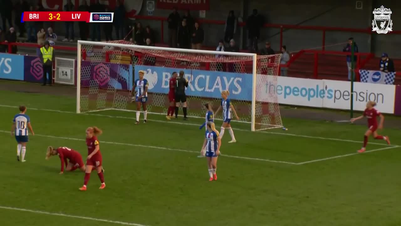 HIGHLIGHTS_ Brighton 3-3 Liverpool FC Women _ Furness heads in late equaliser