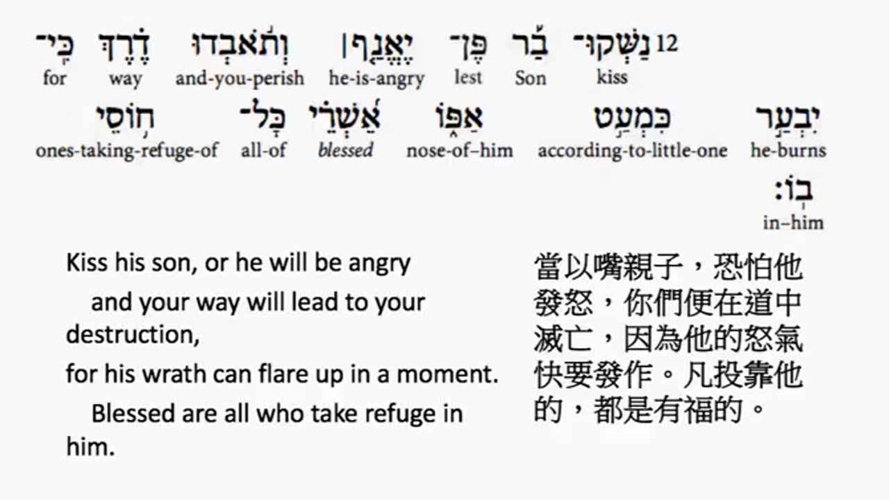 psalm 2 in hebrew _ salmo 2 en hebreo