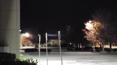 SOMETHING MOVING THRU THE CLOUDS ILLUMNATED