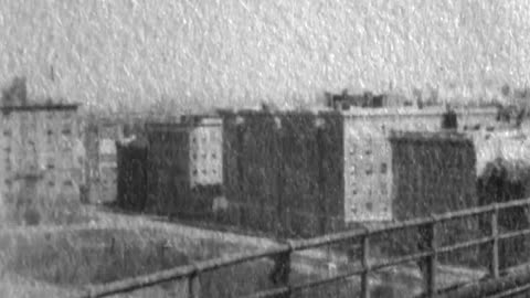 Elevated Railroad, Manhattan, New York City (1903 Original Black & White Film)