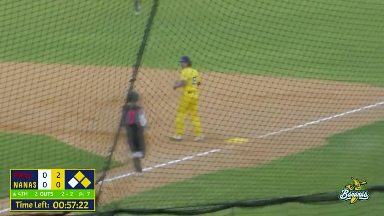 Baseball Player Pitches in Stilts