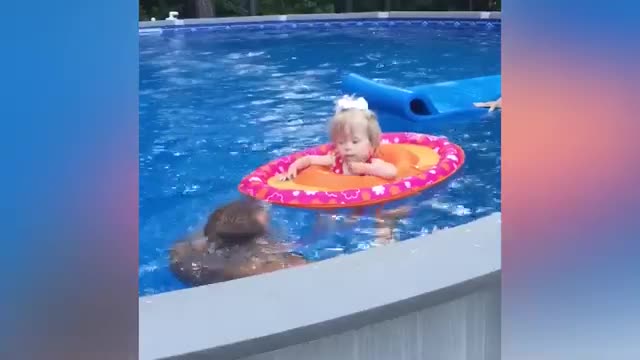 Naughty Baby Playing with Water - Funny Baby Video #10