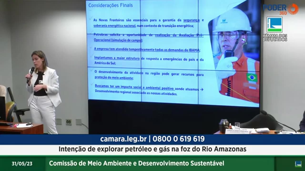 Câmara faz audiência sobre exploração de petróleo na Margem Equatorial.