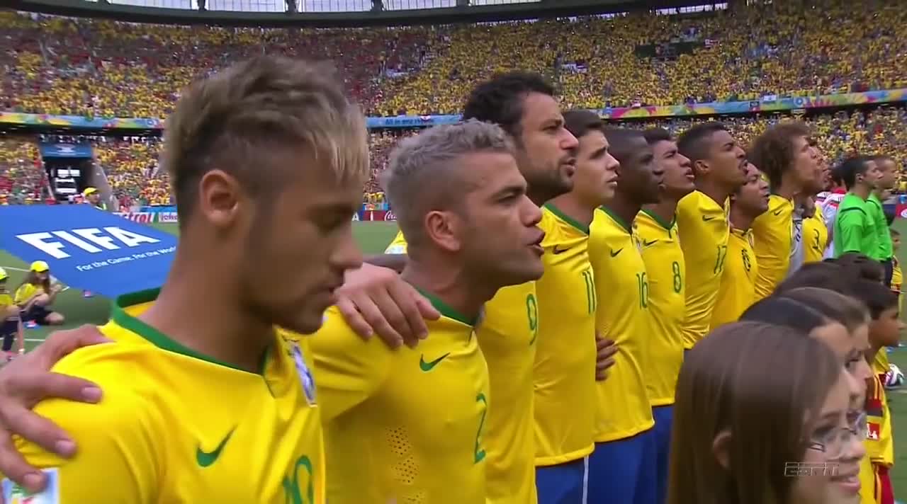 Brazil National Anthem World Cup 2014 vs Mexico Full HD