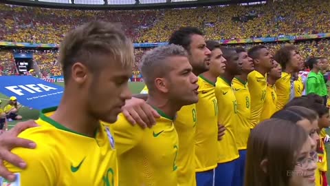 Brazil National Anthem World Cup 2014 vs Mexico Full HD