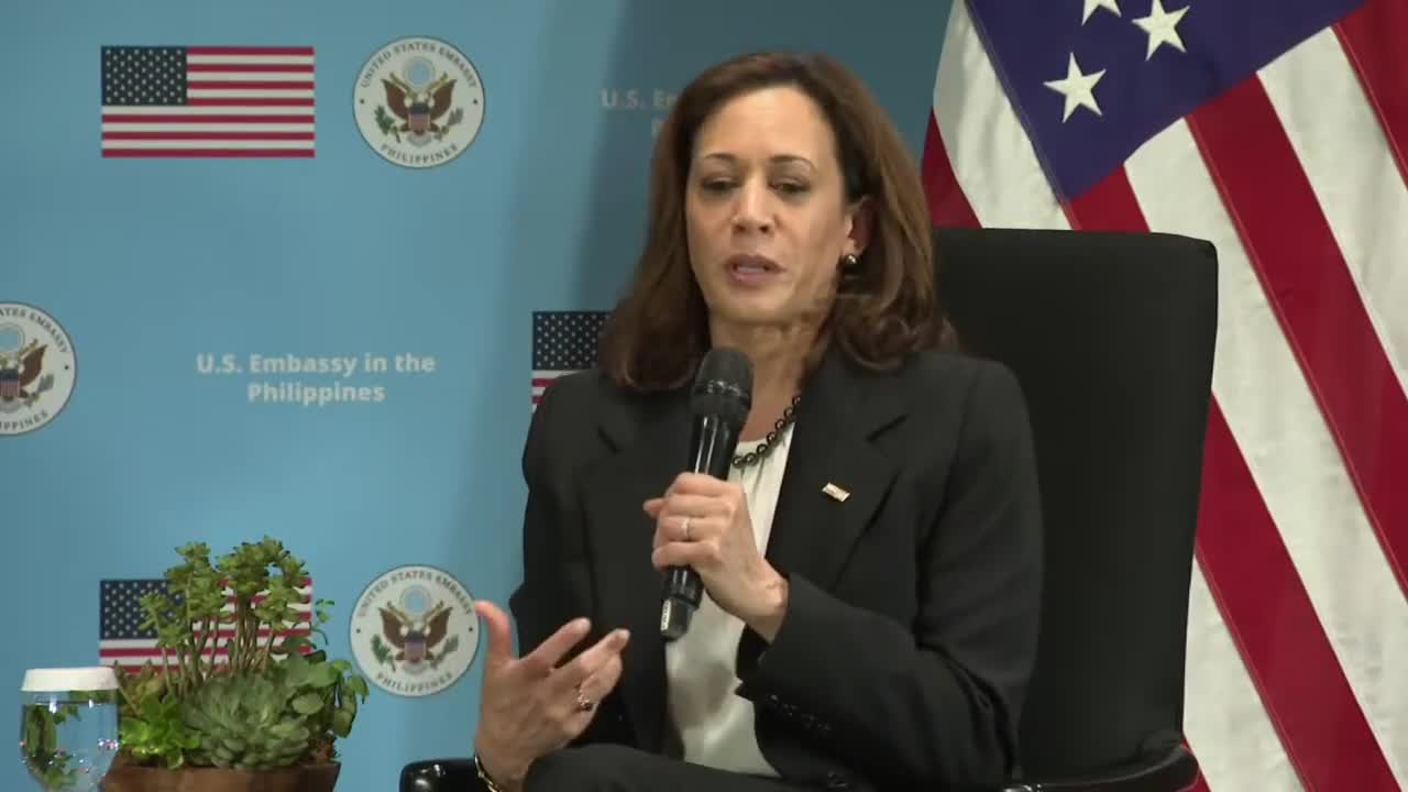 US Vice President Kamala Harris attends town hall on women empowerment | ABS-CBN News