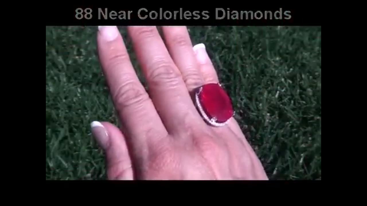 red ruby diamond ring