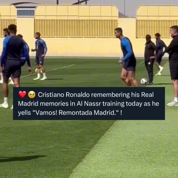 Ronaldo really still has Real Madrid in his heart ️