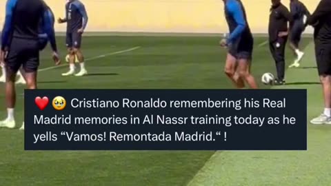 Ronaldo really still has Real Madrid in his heart ️