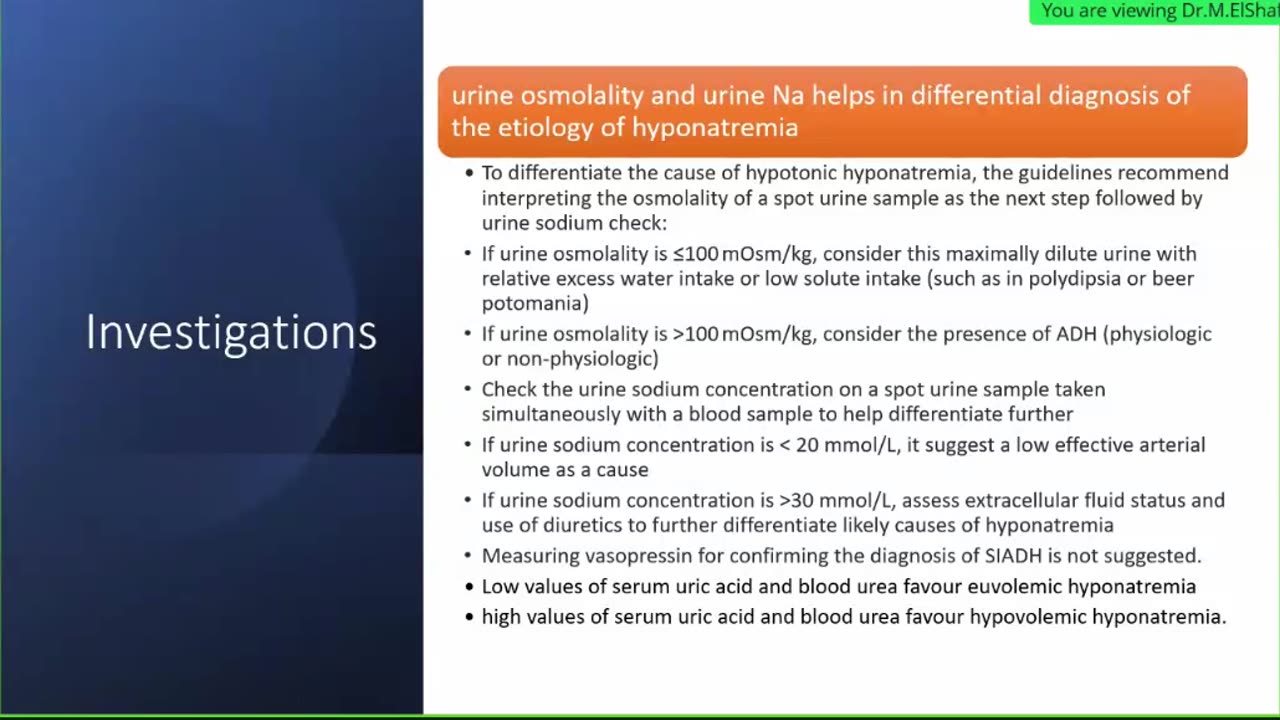 Hyponatremia