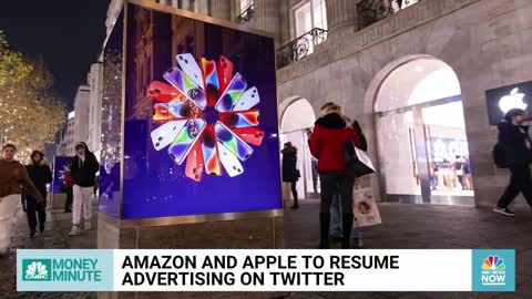 AMAZON AND APPLE TO RESUME ADVERTISING ON TWITTER