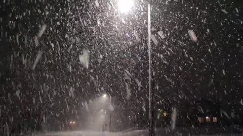 Intense Snowfall Longyearbyen (Svalbard), November 2018