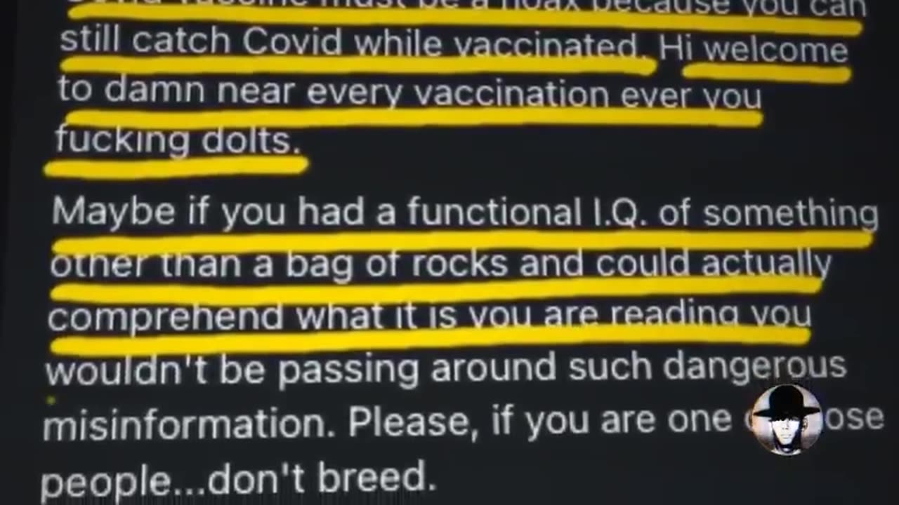 Fanatical diehard vaccine genocide enthusiast who hated non vaxxers gets his dearest wish..