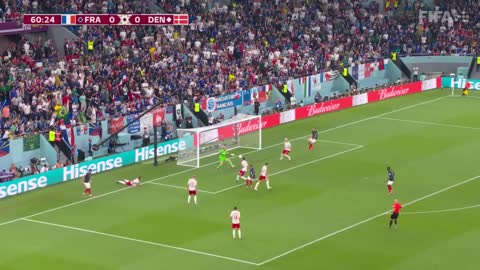 Mbappe grabs a double France v Denmark FIFA World Cup Qatar 2022