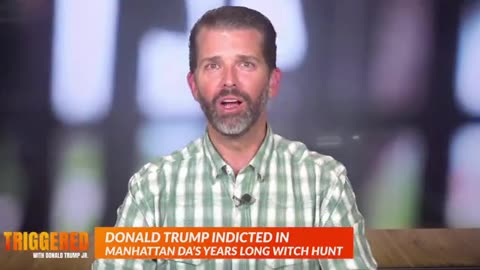 Donald Trump Jr reacts following Soros-backed DA Alvin Bragg indicting his father