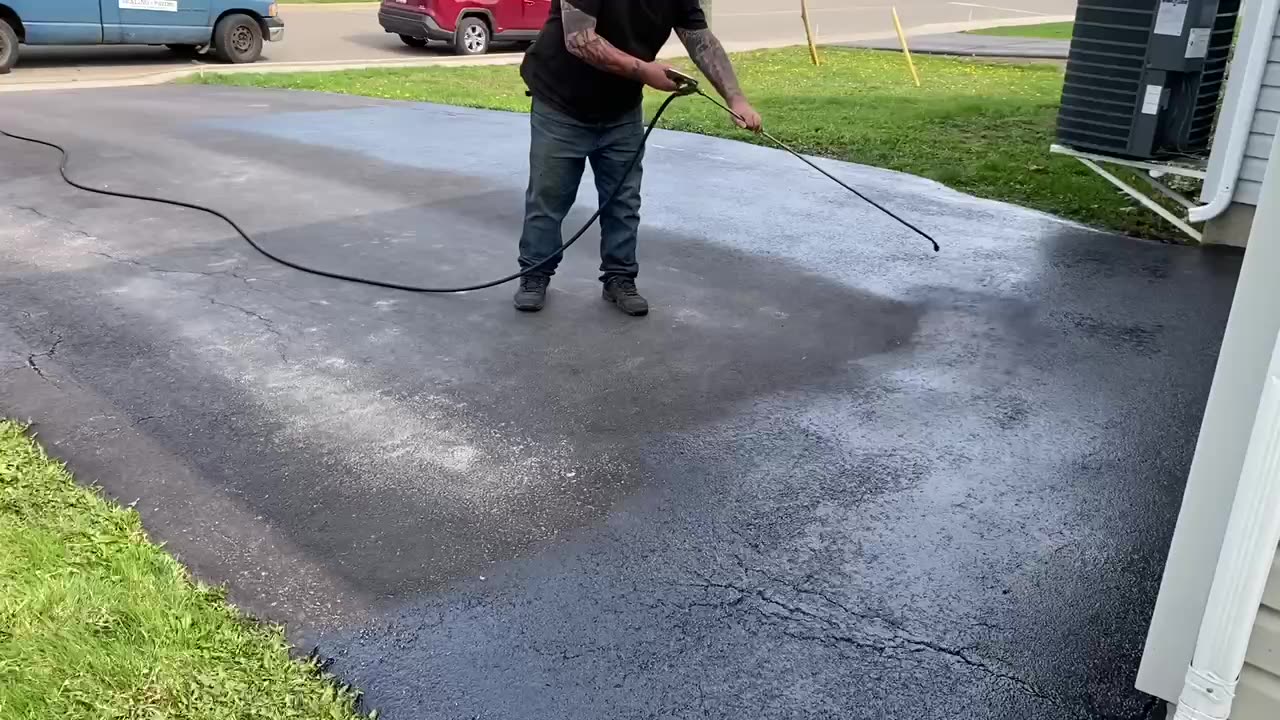 Professional Asphalt Spray Sealing: “The Across The Street One” Top Coats Pavement Maintenance