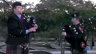 Flag ceremony at Pentagon for 9/11 anniversary