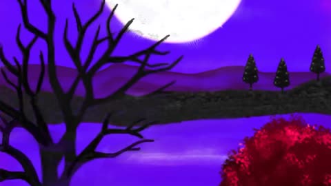 Evening beautiful scenery painting by me..#short #viral like share subscribe