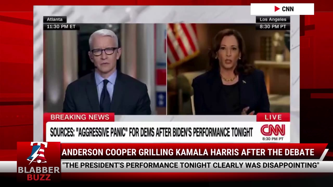 Anderson Cooper Grilling Kamala Harris After The Debate