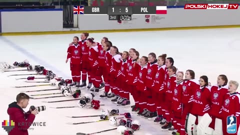 Emotional anthem of Polish hockey players